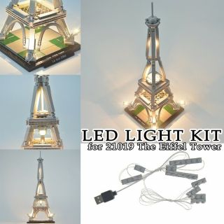 Led Light Kit For Lego 21019 The Eiffel Tower Building Blocks Bricks Diy