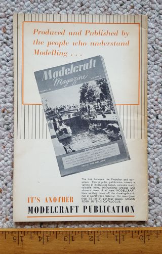VINTAGE 1952 MODELCRAFT HANDBOOK:A GUIDE TO BETTER MODEL MAKING,  HOBBY REFERENCE 2