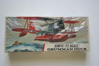Plastic Model Aircraft: Vintage 1/72 Scale Grumman J2f Duck By Airfix.