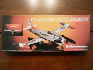 1/72 Heller Lockheed T - 33 / Rt - 33 Shooting Star (thunderbirds) (80301) W/