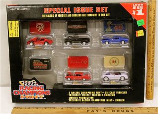 1996 Racing Champions Special Issue Set 1 Chevy Ford Diecast W/emblems Nib