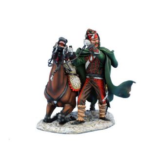 First Legion 1/30th Scale Nap0641 - French Hussar Raising Exhausted Horse - 8ths