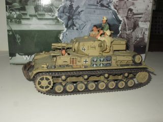 King & Country Ww2 German Africa Korps Panzer Iv Tank Ak040 Hard To Find