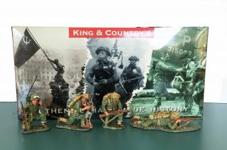 King & Country Iwj020 Wwii Marine The Sands Of Iwo Jima: Return Fire