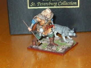 St.  Petersburg Aeroart Ancient Warrior With Wolf Toy Soldiers Mib