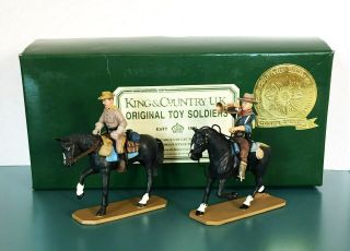 King & Country Teddy Roosevelt Mounted W/ Bugler Rough Riders Toy Soldiers
