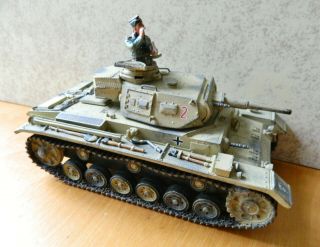 King & Country 1/30 Painted Wwii German Panzer Iii Tank Retired Ak050