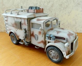 King & Country 1/30 Painted Wwii German Steyr 1500 Truck Afrika Korps Box Ak052