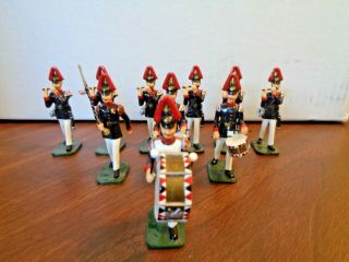 10 Trophy Miniatures Military Marching Band - - Pre - Owned