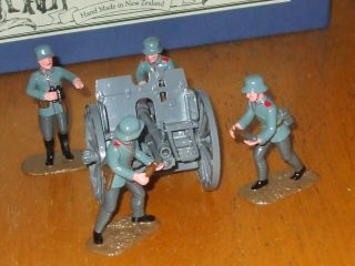 Soldiers Of The World Ww1 German Gun & Team Toy Soldiers Store Stock Mib