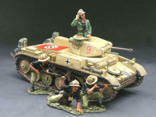 King & Country Ak030 Panzer Ii Tank Set -