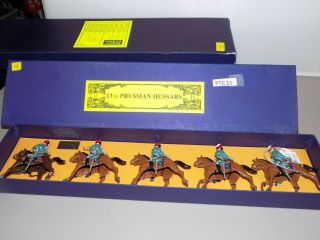 Hiriart Metal Toy Soldiers 54mm 13th Prussian Hussars Mounted (ptc 15)