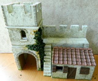 Jg Miniatures 1:30 Roman Fort Single Gatehouse W/ Steps Jgm43k For Toy Soldiers