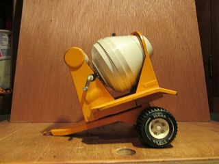 Vintage Tonka Pull Behind Concrete / Cement Mixer Toy