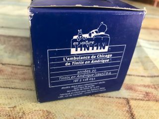 Voiture Miniature L ' ambulance de Chicago de Tintin en Amérique au 1/43 3
