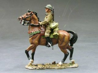King And Country Retired Fields Of Battle Fob014 French Trooper Mounted