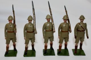 Britains Toy Lead Soldiers British Infantry In Tropical Service Dress 1294
