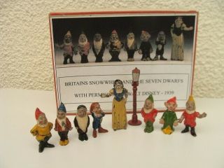 Britains? Lead Snow White And Seven Dwarfs Walt Disney