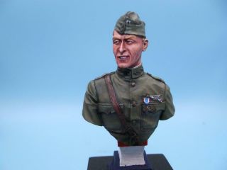 American Wwi Ace Eddie Rickenbacker Connoisseur Painted Model 120mm Scale Bust