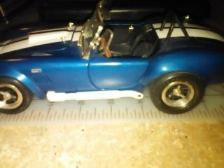 Ertl American Muscle 1/18 Shelby Cobra 427 S/c Diecast - Blue - Displayed