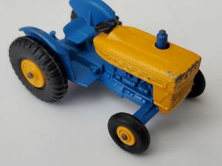 Vintage 1967 Ford Tractor 39 Yellow Blue Lesney Matchbox Diecast