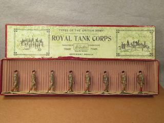 Britains,  1 Boxed Set,  Royal Tank Corps,  No.  1250,  Types Of The British Army