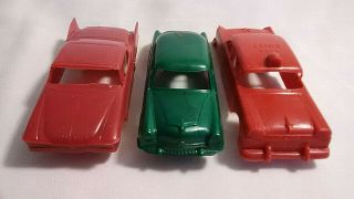 3 F&f Mold & Die Vintage Cereal Premium Ford Mercury Plymouth Plastic Toys