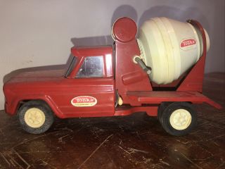 Vintage Tonka Toy Pressed Steel Jeep Truck Cement Mixer