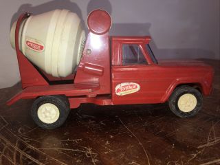 Vintage Tonka Toy Pressed Steel Jeep Truck Cement Mixer 3