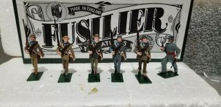 Fusilier Miniatures American Civil War Confederate March & Officer Rare
