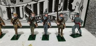 Fusilier Miniatures American Civil War Confederate March & Officer RARE 3