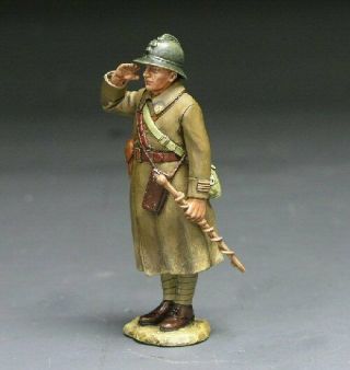 King And Country Retired Fields Of Battle Fob002 French Officer Saluting