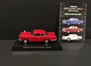 Kyosho 1/64 Nissan Prince Skyline Sport Coupe Diecast Car Model Red