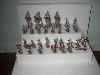Toy Soldiers British In The Sudan Fort And Painted Figures.  54mm Plastic