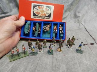 Large Group Of Gb Little Lead Soldiers,  Some Similars