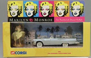 Corgi 39902 Marilyn Monroe Figure & 1/36th Ford Thunderbird