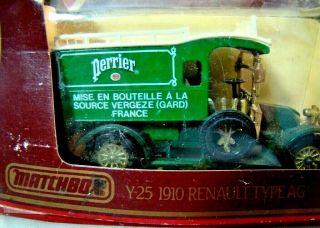 Matchbox Models Of Yesteryear Y - 25 1910 Renault Type Ag Perrier Delivery Truck
