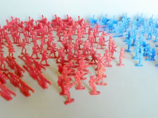 ' 60s Comic Book Revolutionary War Toy Soldiers Lucky Products Hard Plastic Flat 3