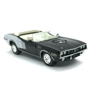 Johnny Lightning 1971 71 Plymouth Hemi Cuda Convertible Car Black 1/64 Loose