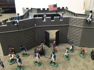 VINTAGE Men of ’76 Revolutionary War Playset w/Box Soldiers Innovative Promo 2