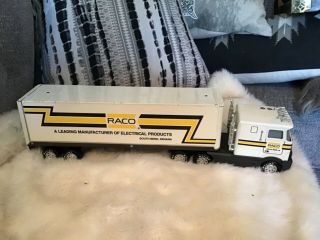 Raco Nylint Toy Tractor Trailor Truck Lights Horn Engine Sound Vintage