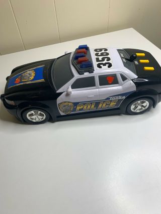 Tonka Police Car Blue & White Rescue Force Cruiser With Lights And Sounds