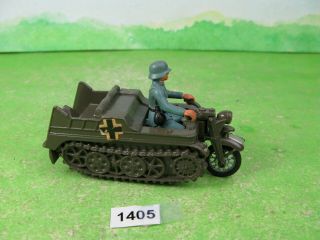 Vintage Britains Diecast Military Kettenkrad For Soldiers Model 1405