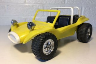 Vintage Gay Toys Yellow Plastic 8” Dune Buggy Car