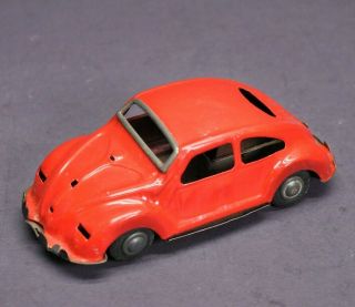 Vintage Volkswagen Vw Bug Beetle Tin Friction Toy Made In Japan 5 Inch
