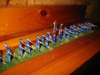 36 Painted 1/72 - Us Civil War - Union Ohio Infantry Regiment W Command