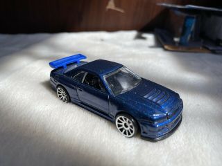 2010 Hot Wheels Models 7 Nissan Skyline Gt - R R34 (blue) – Loose