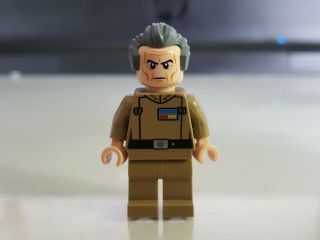 Lego Star Wars Grand Moff Tarkin Minifigure From Set 75150 - Dark Tan Uniform