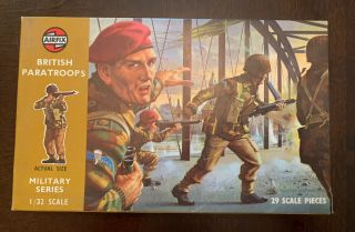 Vintage Airfix 1/32 Scale Wwii British Paratroops