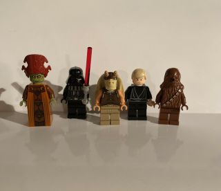 Lego Minifigures Star Wars Set Of 5 Rare & Hard To Find Authentic Lego